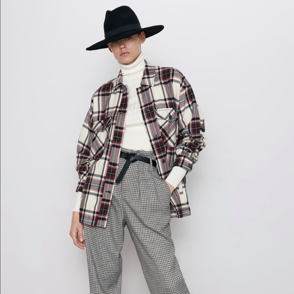 Zara Plaid Overshirt